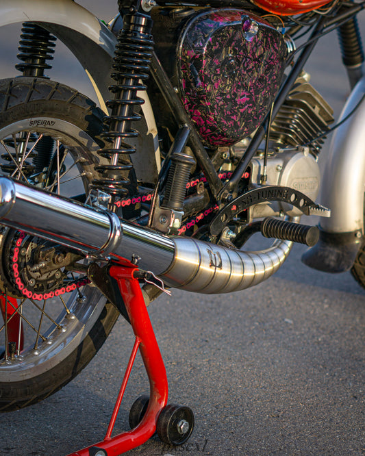 "D90 SO" Auspuff 60-110ccm S51 Edelstahl