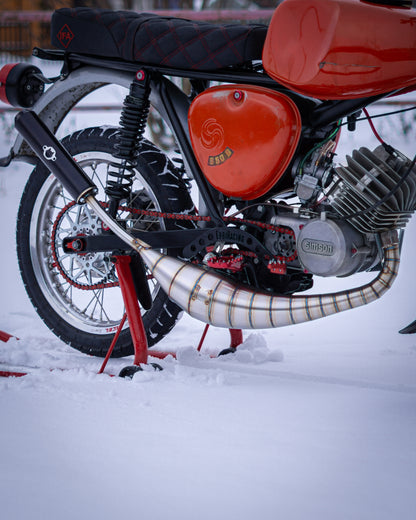 "BB91" Auspuff 85-120ccm S51 Edelstahl