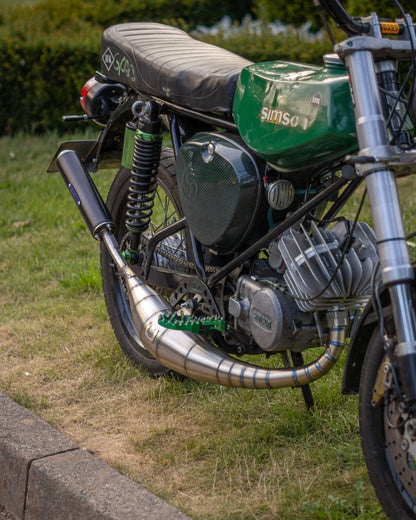 "F91" Auspuff 70-120ccm S51 Edelstahl