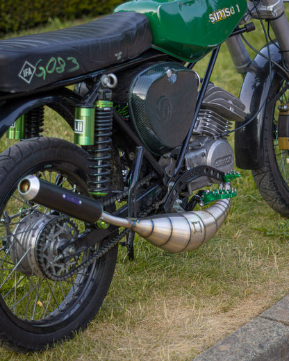 "F91" Auspuff 70-120ccm S51 Edelstahl