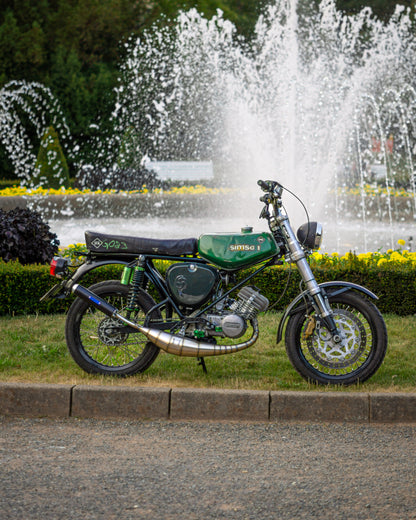 "F91" Auspuff 70-120ccm S51 Edelstahl