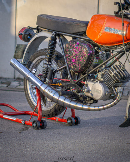 "D90 SO" Auspuff 60-110ccm S51 Edelstahl