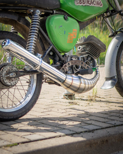 "BB91 SO" Auspuff 85-120ccm S51 Edelstahl