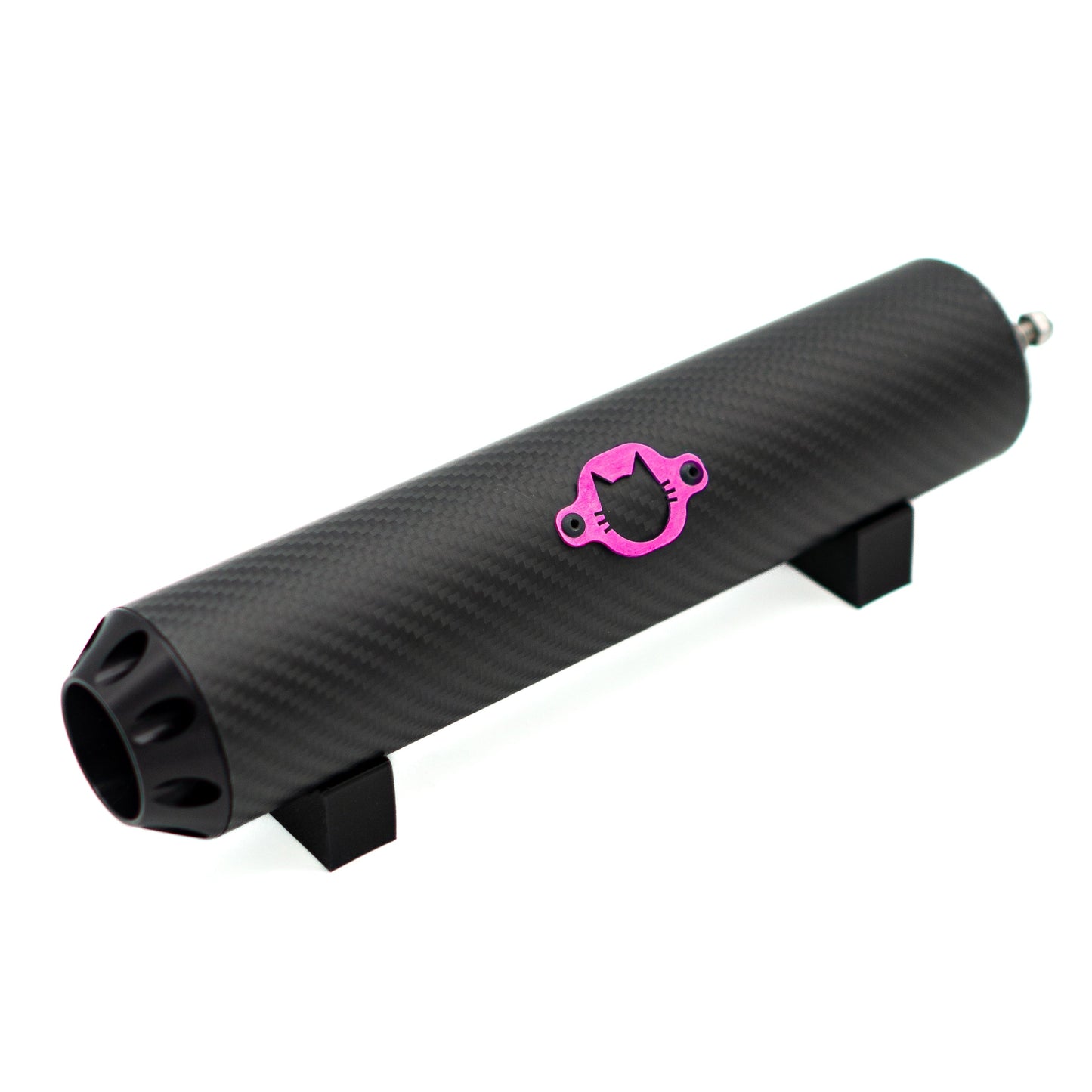 Schalldämpfer Racing "Carbon Black" lilanes Logo EbbiRacing