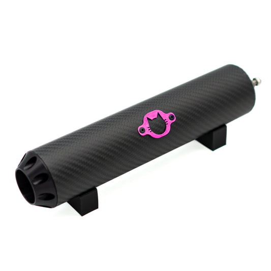 Schalldämpfer Racing "Carbon Black" lilanes Logo EbbiRacing