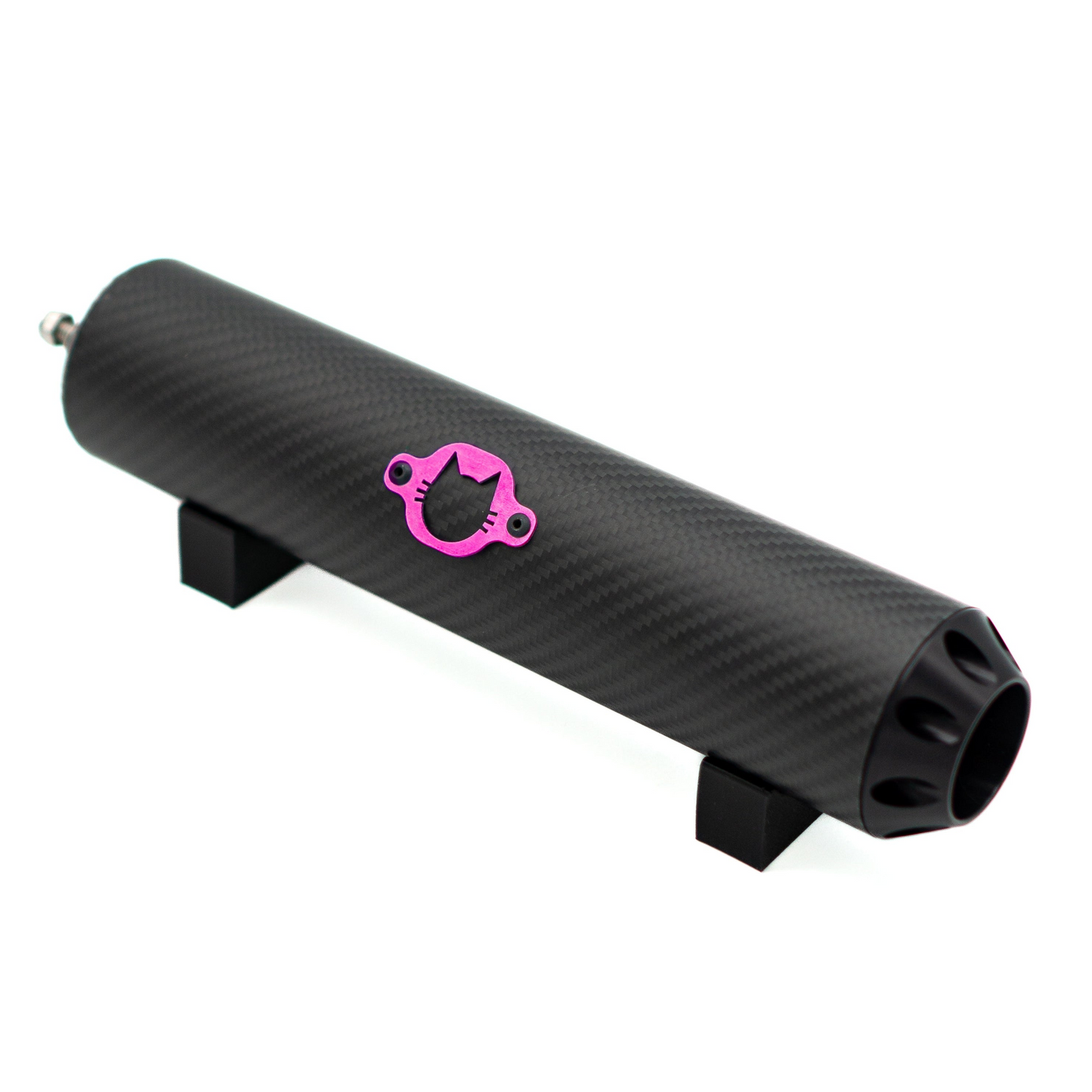 Schalldämpfer Racing "Carbon Black" lilanes Logo EbbiRacing