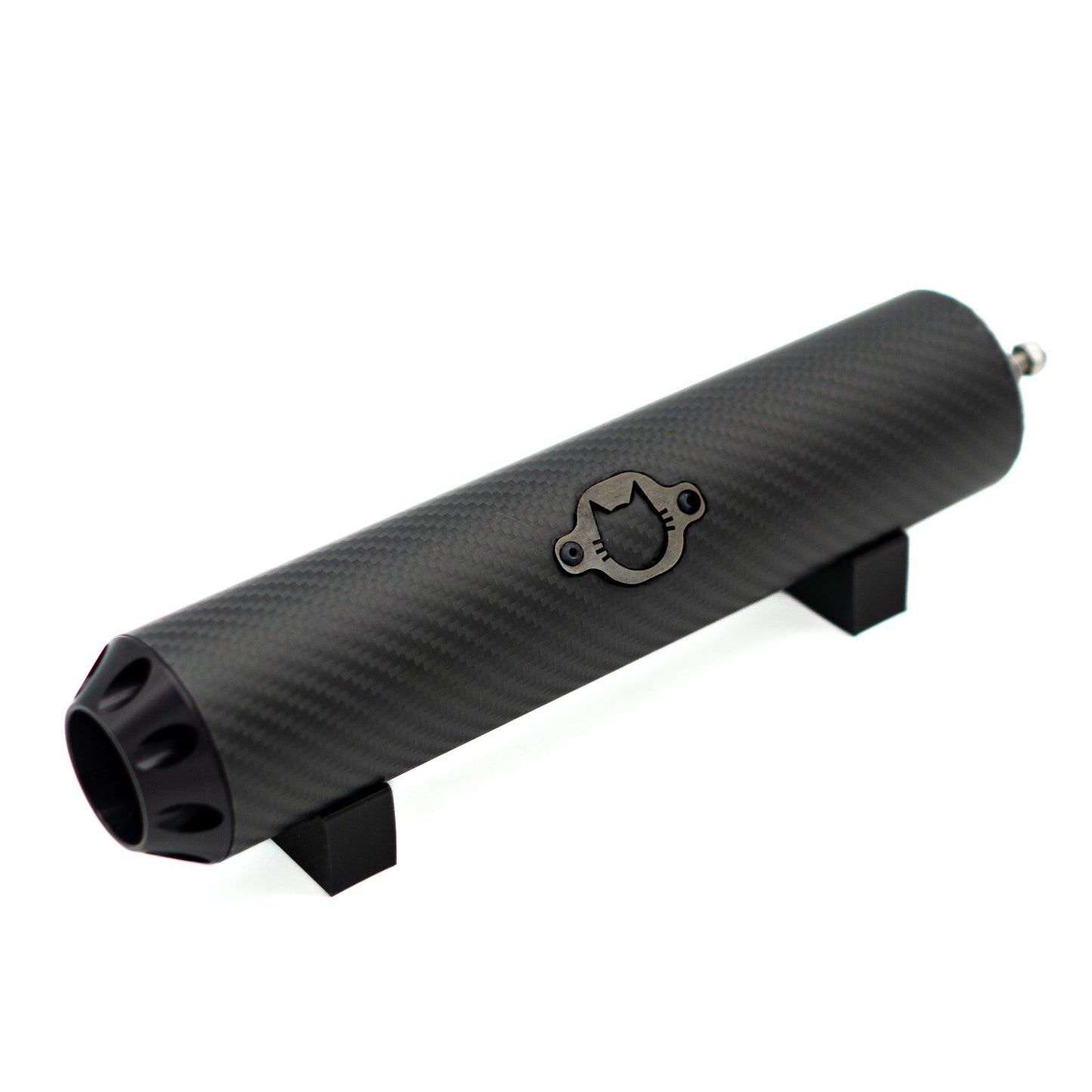 Schalldämpfer Racing "Carbon Black" schwarzes Logo EbbiRacing