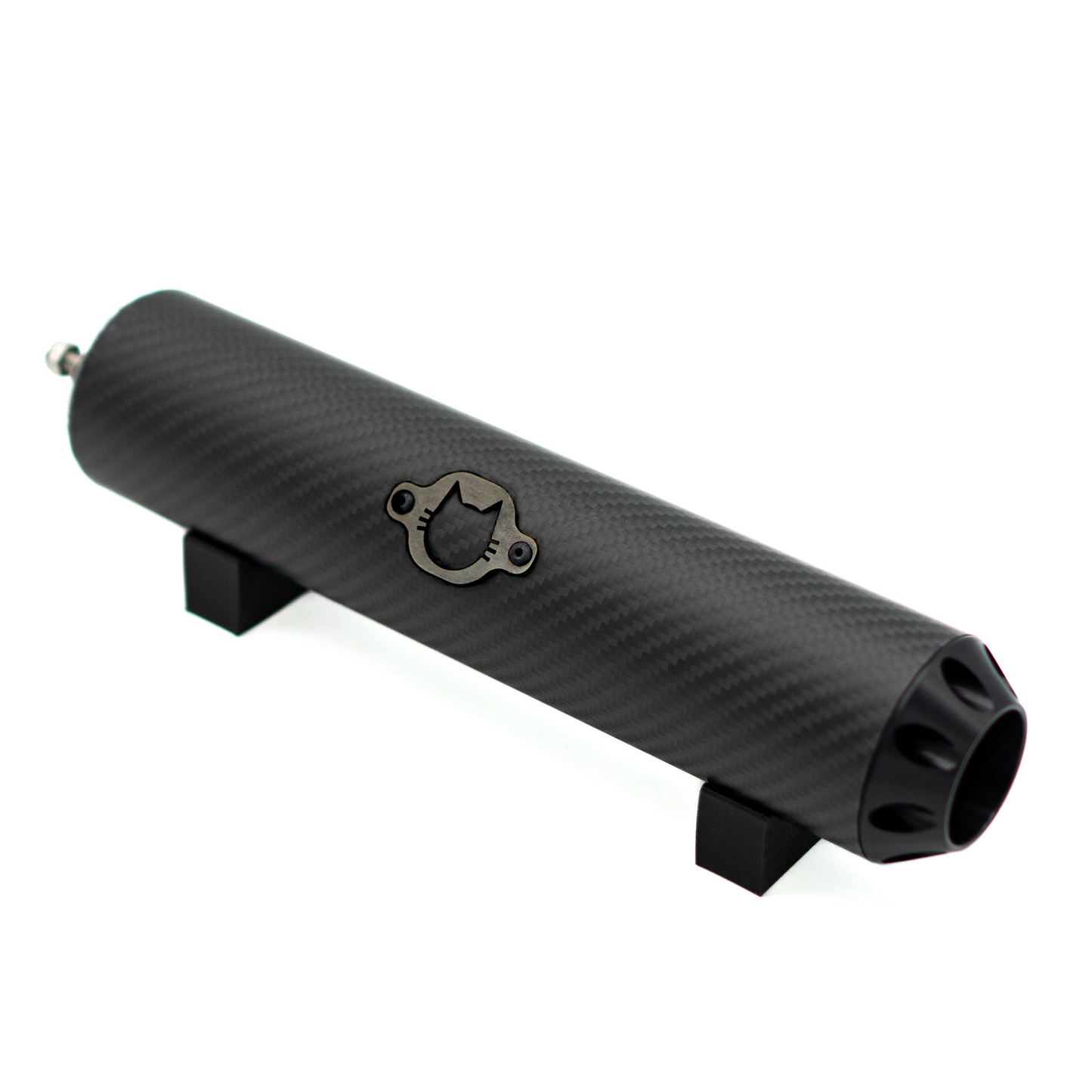 Schalldämpfer Racing "Carbon Black" schwarzes Logo EbbiRacing