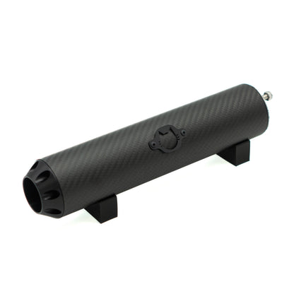 Schalldämpfer Racing "Carbon AllBlack" schwarzes Logo EbbiRacing
