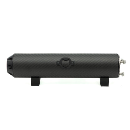 Schalldämpfer Racing "Carbon AllBlack" schwarzes Logo EbbiRacing
