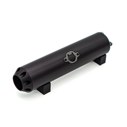 Schalldämpfer Racing "AllBlack" schwarzes Logo